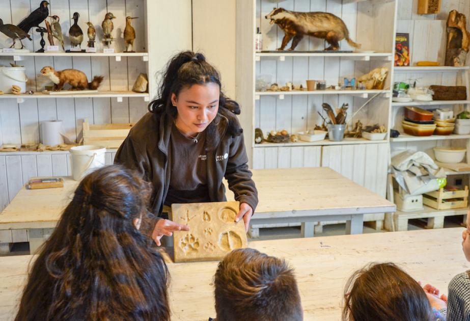 Atelier empreintes d'animaux à la ferme