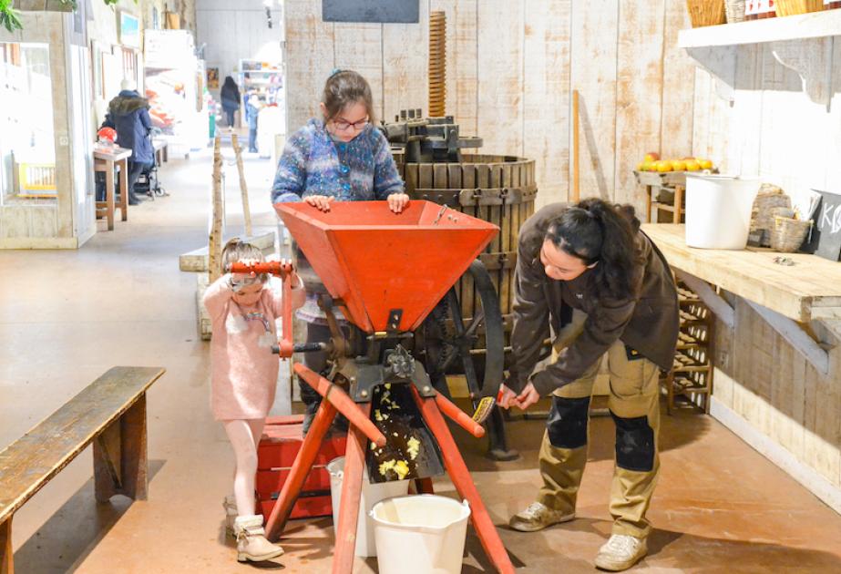 atelier jus de pomme de la ferme ouverte de Saint-Denis