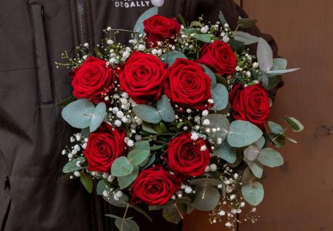 Saint-Valentin aux Fermes de gally Bouquet de roses en click & collect