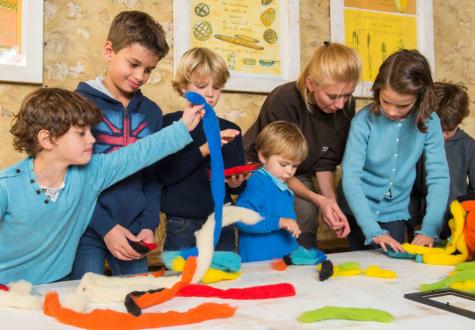 Atelier Création d'un cadre de laine Les Fermes de Gally DIY