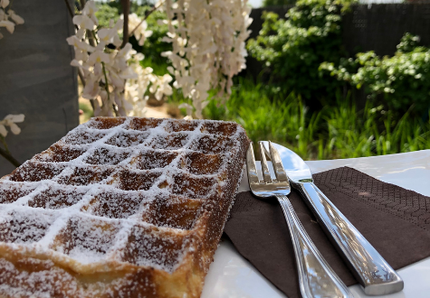 gauffre pour le goûter au café de gally de feucherolles